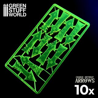 Charge and Retreat Arrows - Fluor Yellow-green