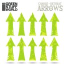 Charge and Retreat Arrows - Fluor Yellow-green