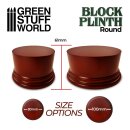 Green Stuff World - Round Block Plinth 10cm - Hazelnut