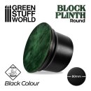 Green Stuff World - Round Block Plinth 8cm - Black