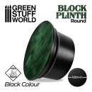 Round Block Plinth 10cm - Black