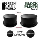 Green Stuff World - Round Block Plinth 10cm - Black