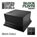 Square Top Display Plinth 10x10cm - Black