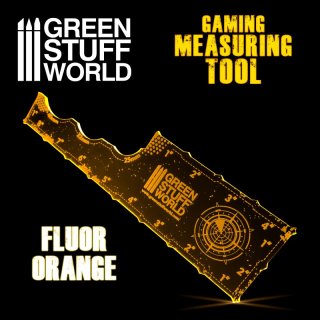 Green Stuff World - Gaming Measuring Tool - Fluor Orange 8 inches