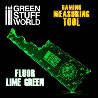 Green Stuff World - Gaming Measuring Tool - Fluor Lime Green 8 inches