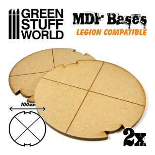 Green Stuff World - MDF Bases - Round 100 mm (Legion)