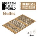 Green Stuff World - Letters and Numbers 4 mm GOTHIC