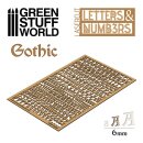 Green Stuff World - Letters and Numbers 6 mm GOTHIC