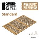 Letters and Numbers 4 mm STANDARD
