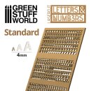 Green Stuff World - Letters and Numbers 4 mm STANDARD