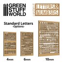 Green Stuff World - Letters and Numbers 10 mm STANDARD