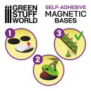 Green Stuff World - Round Magnetic Sheet SELF-ADHESIVE -  50mm