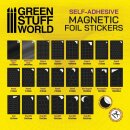 Oval Magnetic Sheet SELF-ADHESIVE - 25x70mm