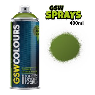 Green Stuff World - SPRAY Primer Colour Matt GREEN 400ml
