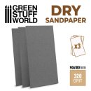 Green Stuff World - SandPaper 180x90mm - DRY 320 grit
