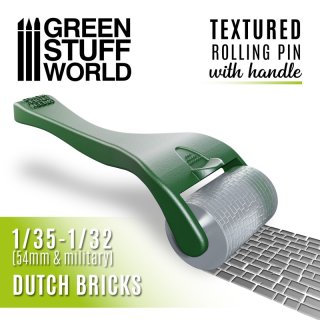 Green Stuff World - Rolling pin with Handle - Dutch Bricks