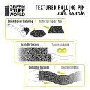 Green Stuff World - Rolling pin with Handle - Sett Pavement Small