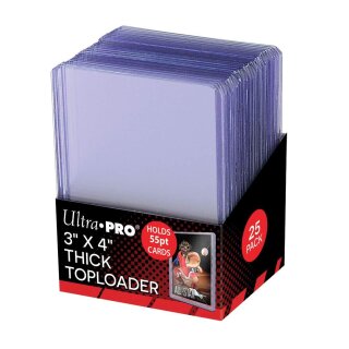 Ultra Pro - Toploader - 3" x 4" Thick Clear Regular (25 pieces)