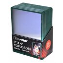 Ultra Pro - Toploader - 3&quot; x 4&quot; Green Border...
