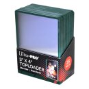 Ultra Pro - 3" x 4" Green Border Toploader (25...