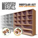 MDF Vertical rack with Drawers