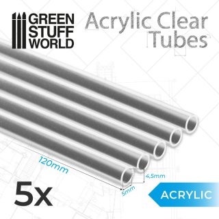 Green Stuff World - Acrylic Clear Tubes 5 mm