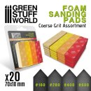 Green Stuff World - Foam Sanding Pads - COARSE GRIT...