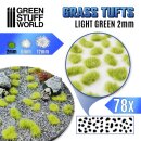Green Stuff World - Grass TUFTS - 2mm self-adhesive - Light Green
