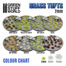 Green Stuff World - Grass TUFTS - 2mm self-adhesive - Light Green