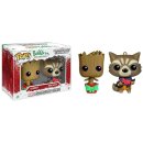 Funko POP! - Groot and Rocket Hanging Christmas Ornaments...