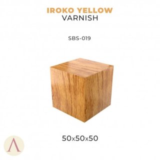 Scale 75 - Iroko Yellow Varnish - 50X50X50