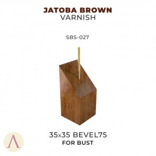 Jatoba Brown Varnish-35X35 Bevel 75 Bust