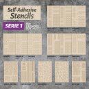 Self-adhesive stencils - Harlequin M - 9x5mm