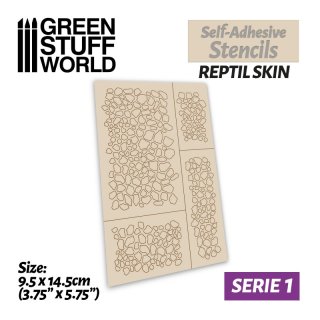 Green Stuff World - Self-adhesive stencils - Reptil skin