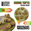 Green Stuff World - Shrubs TUFTS - 6mm self-adhesive - BROWN