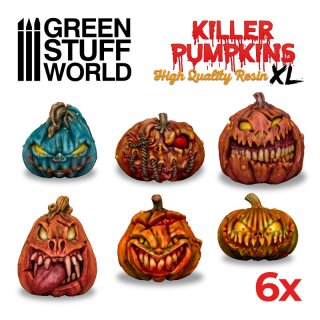 Large Killer Pumpkins Resin Set