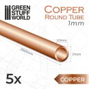 Round Copper tube 1mm