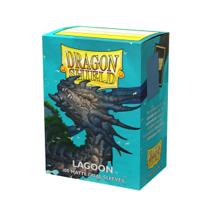 Dragon Shield - Standard Size Dual Matte Sleeves - Lagoon (100 Sleeves)