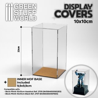 Acrylic Display Covers 115x115mm (22cm high)