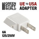 Green Stuff World - EU-USA plug adapter WHITE