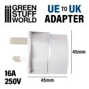 UE-UK plug adapter WHITE