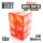 Green Stuff World - 12x D6 16mm Dice - Clear Red/Yellow