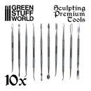 Green Stuff World - 10x Professional Sculpting Tools with case