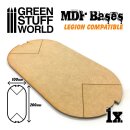 Green Stuff World - MDF Bases - Oval Pill 100x200 mm...