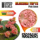 Green Stuff World - Blossom TUFTS - 6mm self-adhesive - PINK