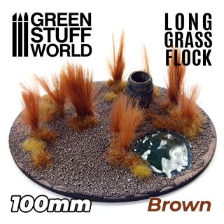 Long Grass Flock 100mm - Dark Green