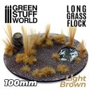 Green Stuff World - Long Grass Flock 100mm - Light Brown