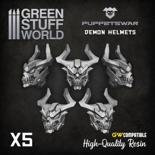 Green Stuff World - Demon Helmets