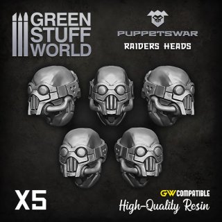 Green Stuff World - Raiders heads