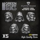 Green Stuff World - Hooded Iron Mutants Heads